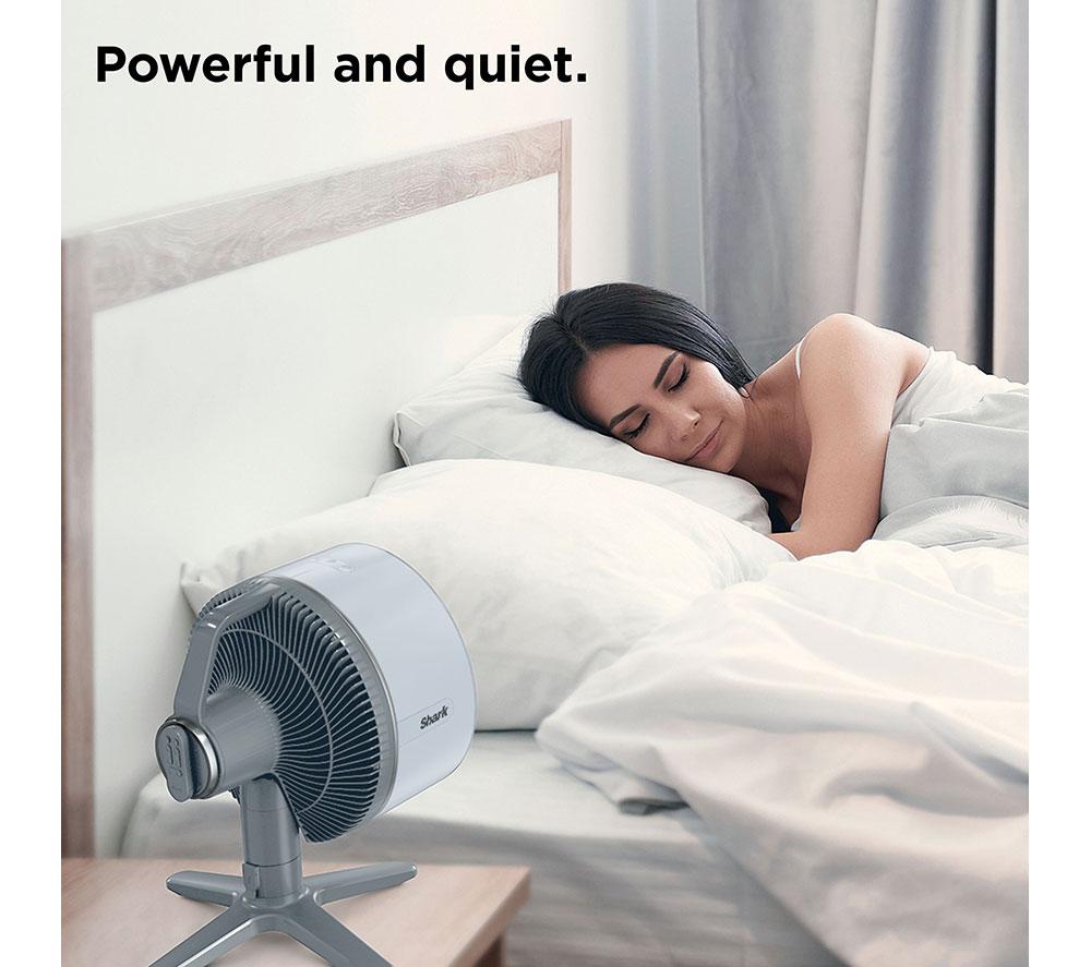 SHARK FlexBreeze Tablemate FA150UK Portable 11.8" Desk Fan - Winter Fog image number 5 of 12