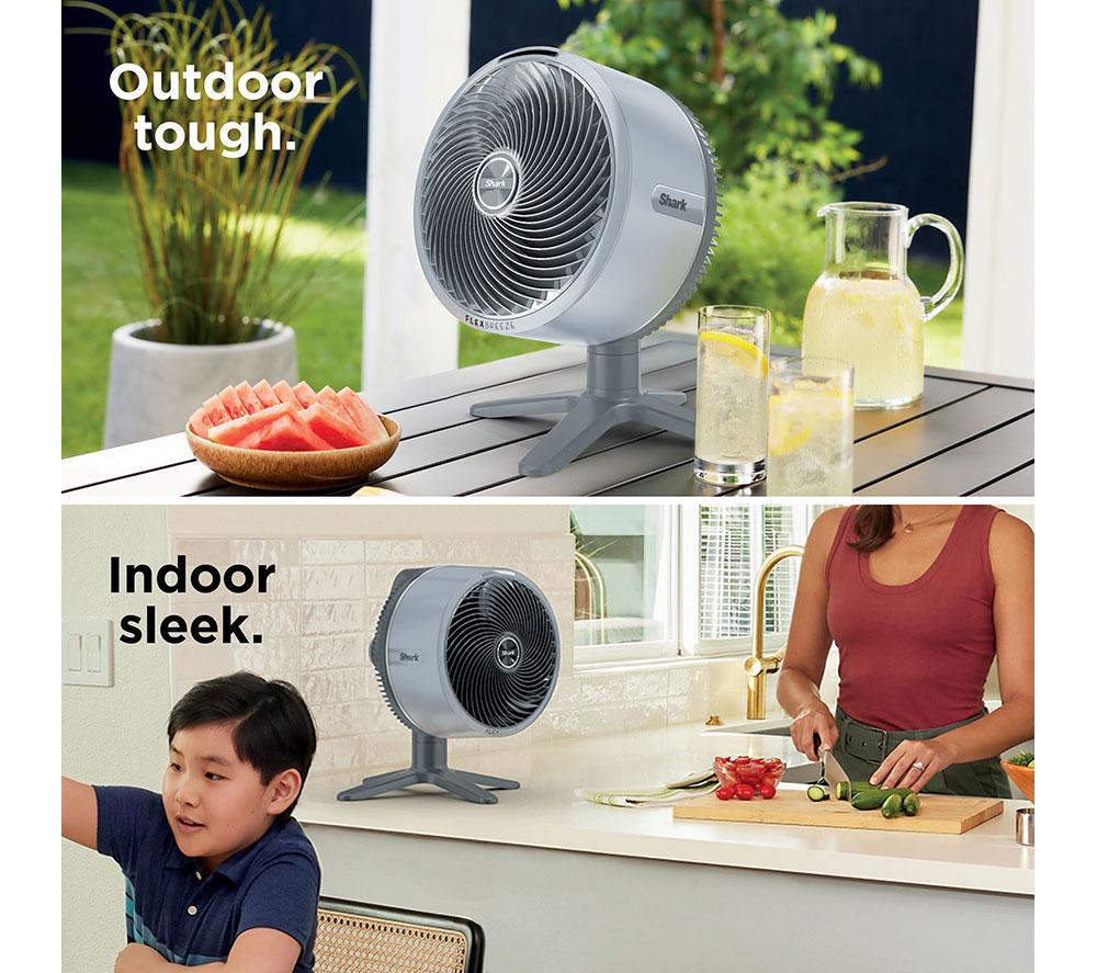 SHARK FlexBreeze Tablemate FA150UK Portable 11.8" Desk Fan - Winter Fog image number 9 of 12