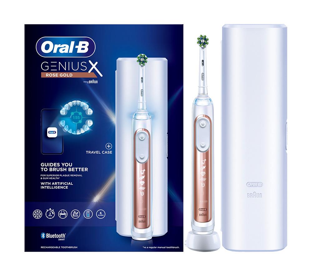 ORAL-B Genius X Electric Toothbrush - Rose Gold image number 3 of 9