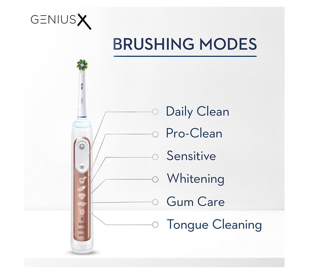ORAL-B Genius X Electric Toothbrush - Rose Gold image number 4 of 9