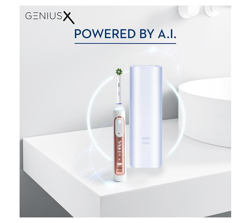 ORAL-B Genius X Electric Toothbrush - Rose Gold image number 6 of 9