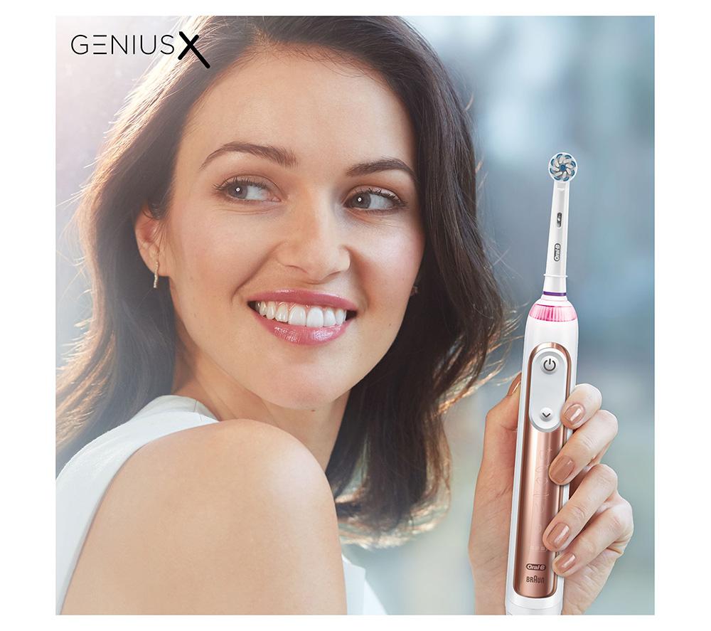 ORAL-B Genius X Electric Toothbrush - Rose Gold image number 8 of 9