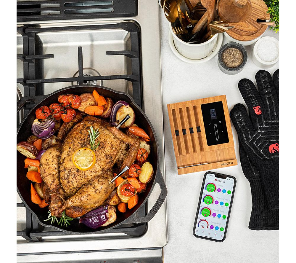 MEATER Block Smart Meat Thermometer - Honey & Bamboo image number 4 of 12