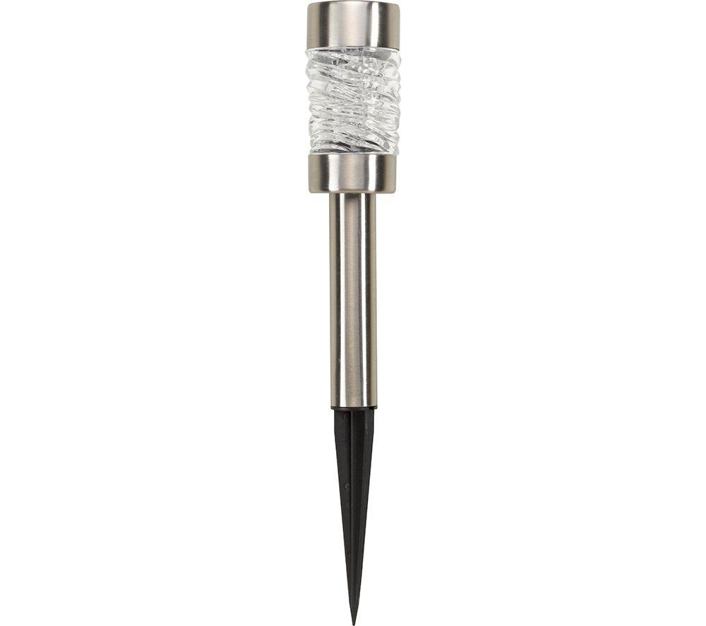 SMART GARDEN Martini 5L Solar Stake Light - Stainless Steel, Pack of 4 image number 3 of 6