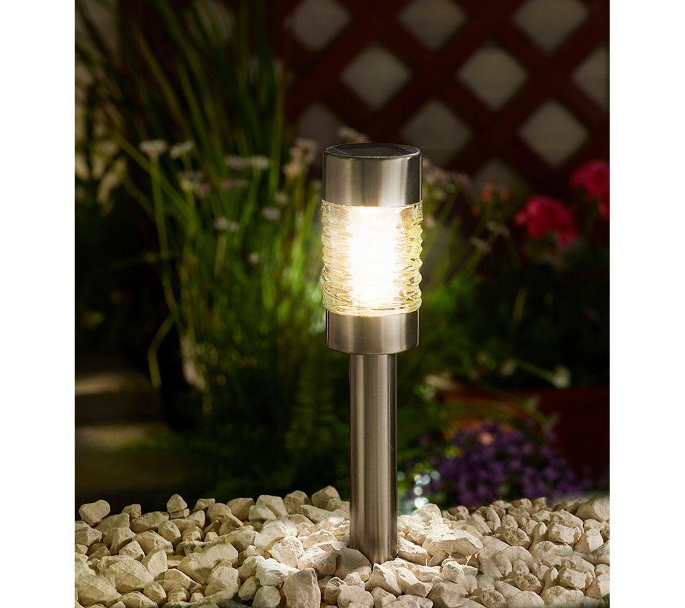 SMART GARDEN Martini 5L Solar Stake Light - Stainless Steel, Pack of 4 image number 5 of 6