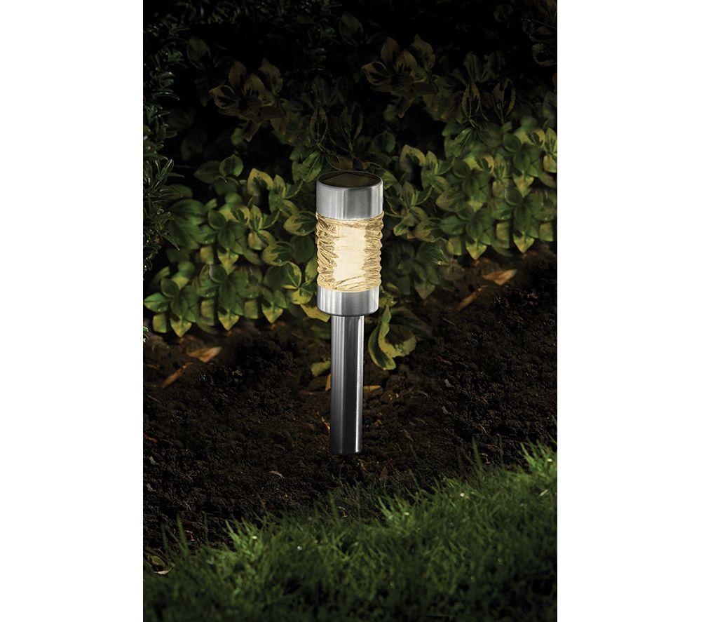 SMART GARDEN Martini 5L Solar Stake Light - Stainless Steel, Pack of 4 image number 6 of 6