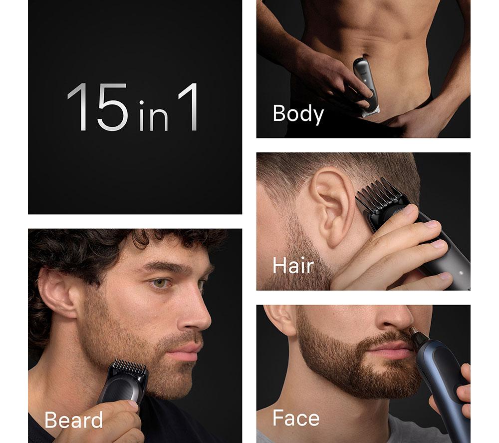 BRAUN All-in-One Series 7, AIO7580, 15in1 Grooming Kit - Blue image number 3 of 6