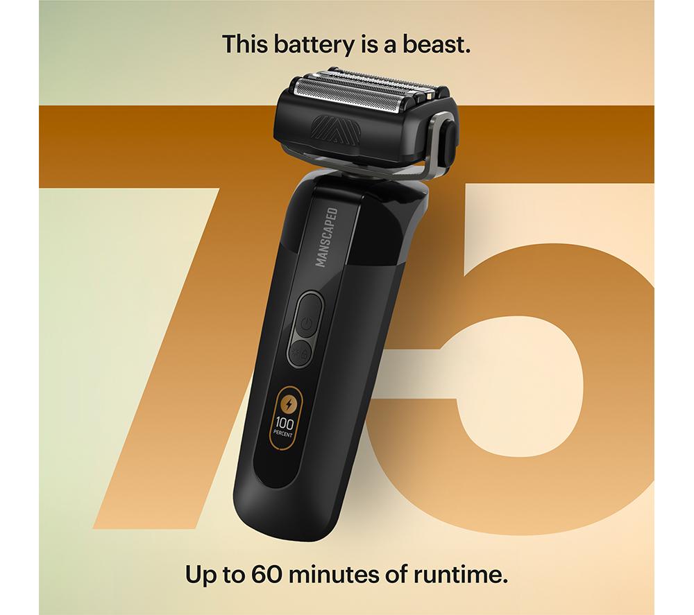 MANSCAPED The Chairman Pro Wet & Dry Foil Shaver - Black image number 6 of 8