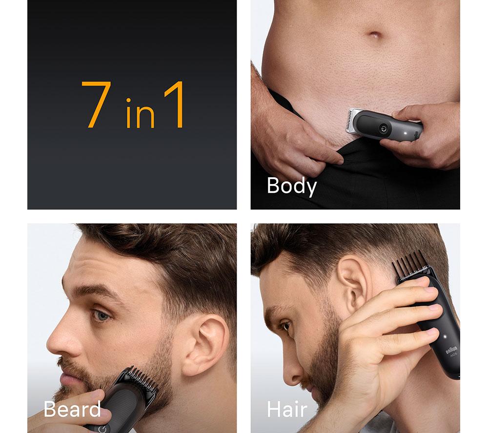 BRAUN Series 5 AIO5520 7-in-1 Wet & Dry Trimmer - Grey image number 3 of 6