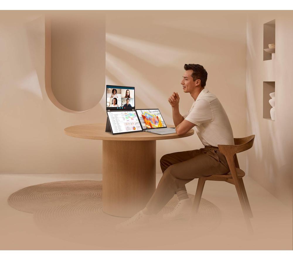 ASUS ZenScreen Duo MQ149CD Full HD 14" OLED Foldable Monitor - Grey image number 7 of 11