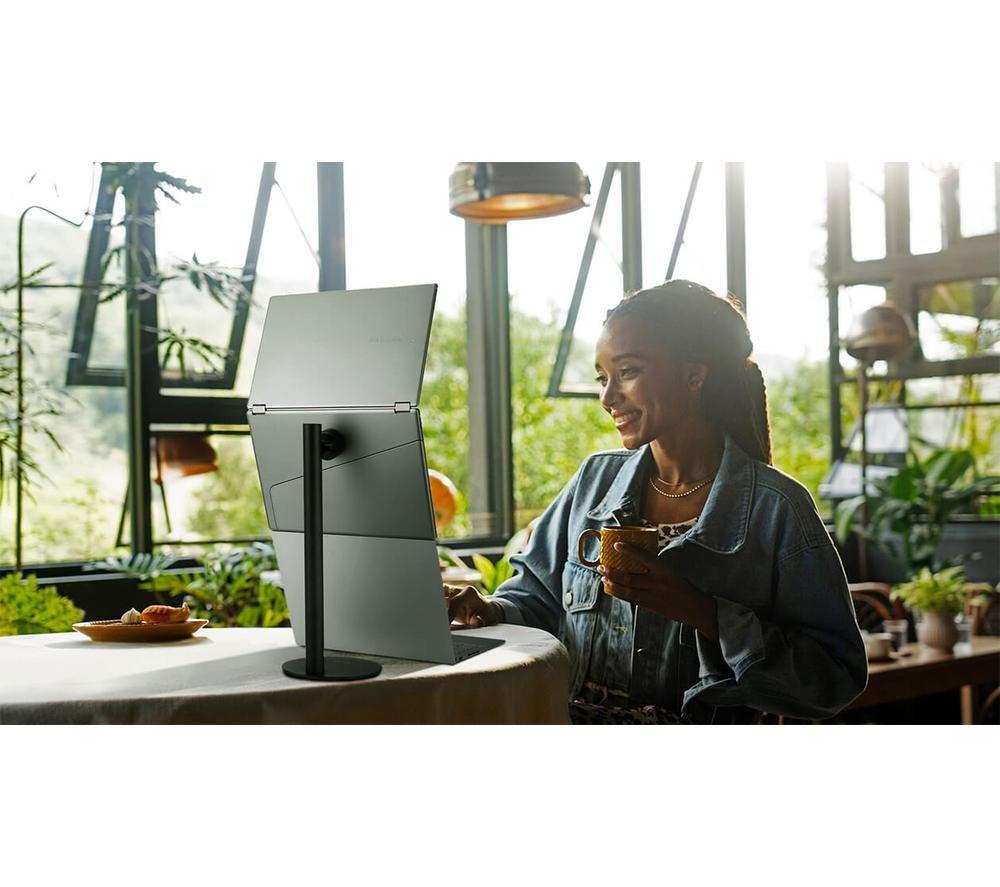 ASUS ZenScreen Duo MQ149CD Full HD 14" OLED Foldable Monitor - Grey image number 8 of 11