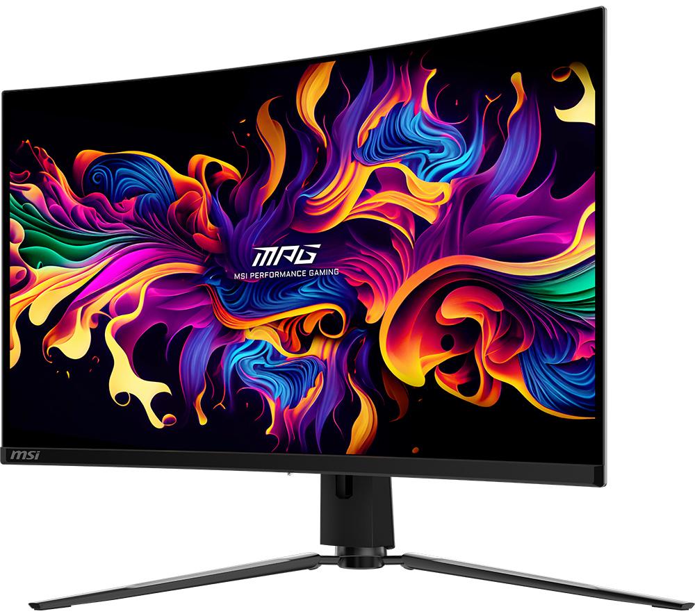 MSI MPG 321CURX 4K Ultra HD 32" Curved QD-OLED Gaming Monitor - Black image number 2 of 9
