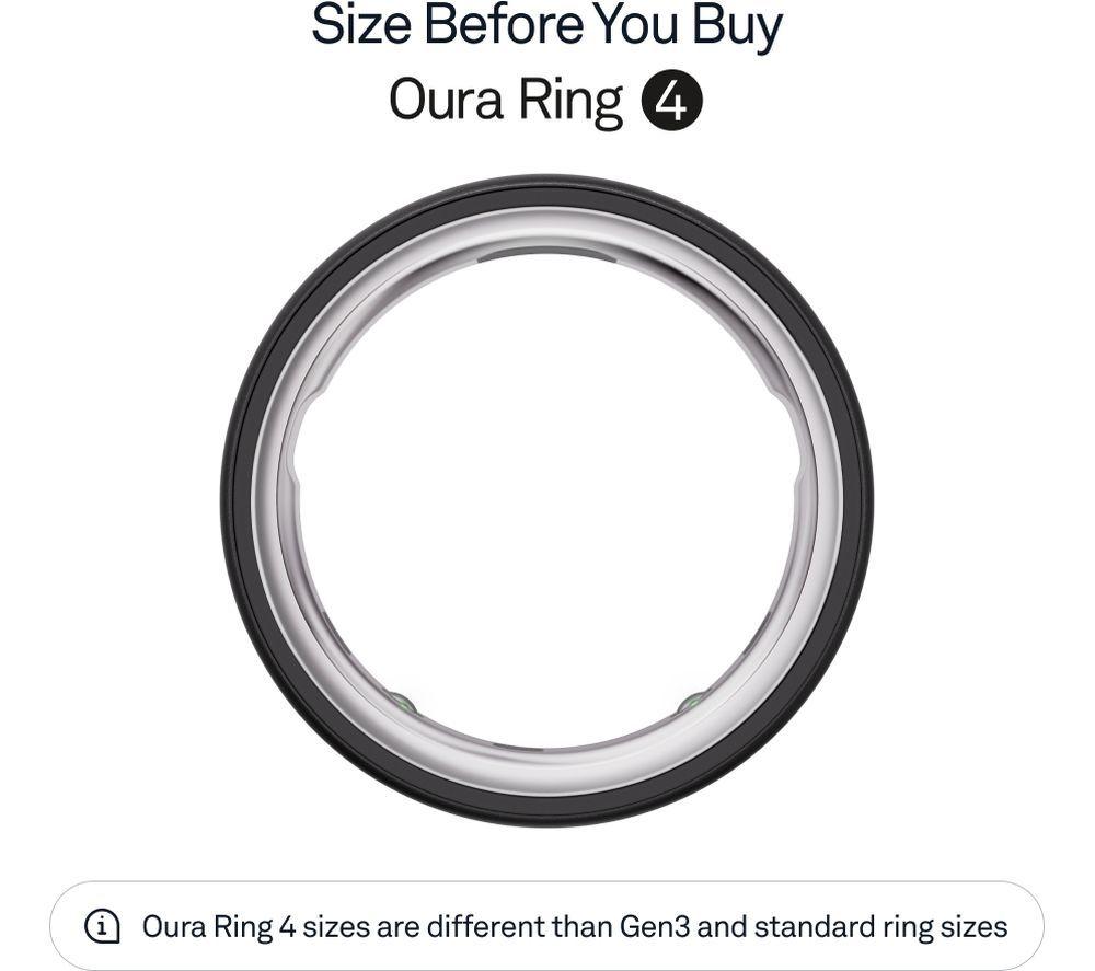 OURA Ring 4 - Stealth, Size 6 image number 3 of 12