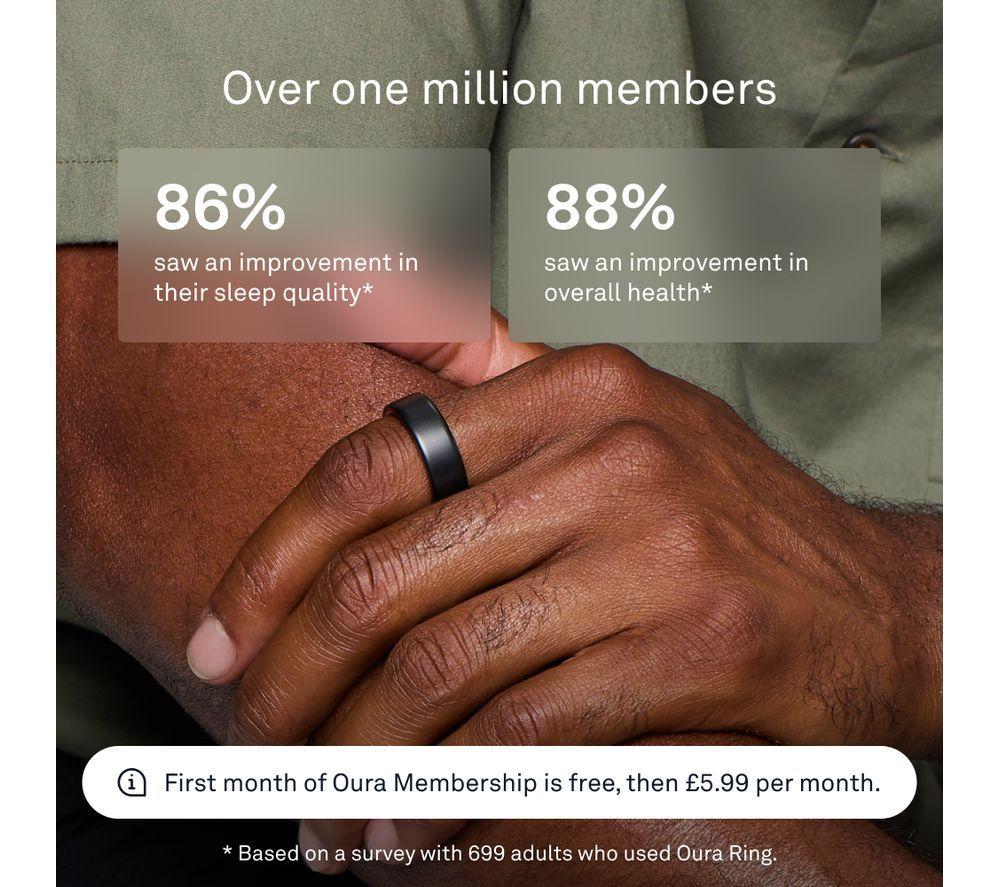 OURA Ring 4 - Stealth, Size 6 image number 8 of 12