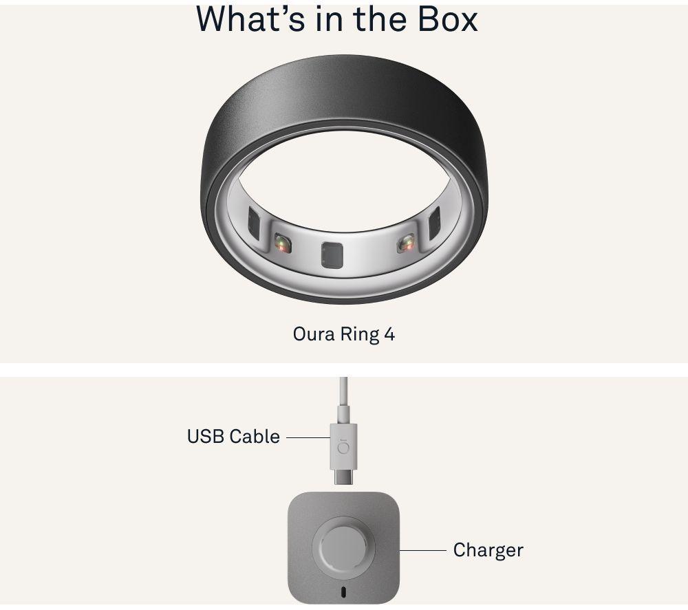 OURA Ring 4 - Stealth, Size 6 image number 12 of 12