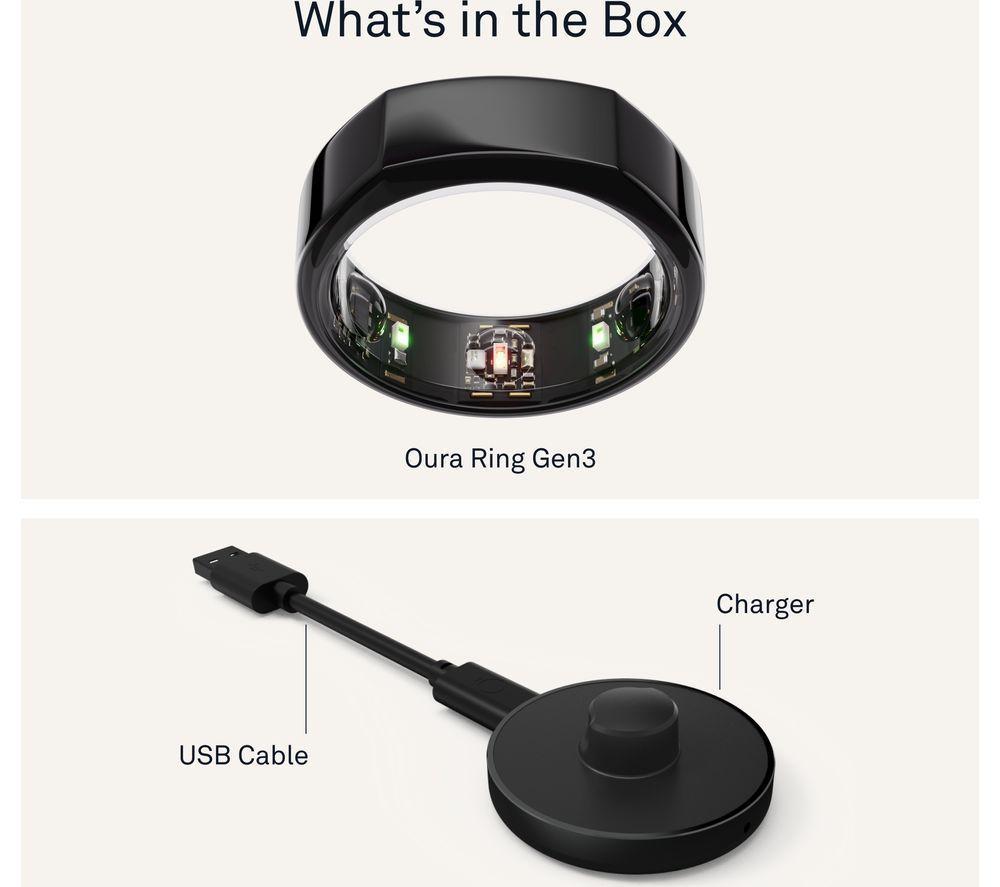 OURA Ring Gen3 Heritage - Black, Size 6 image number 11 of 11