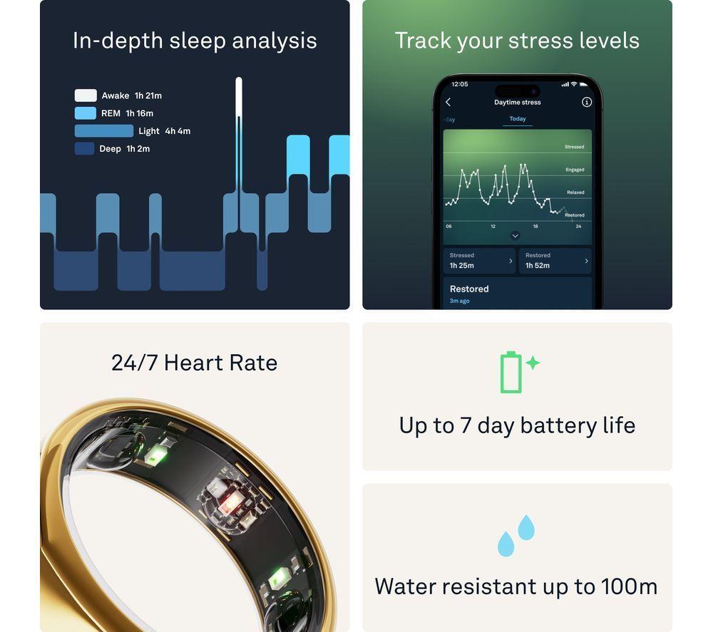 OURA Ring Gen3 Heritage - Gold, Size 11 image number 8 of 12