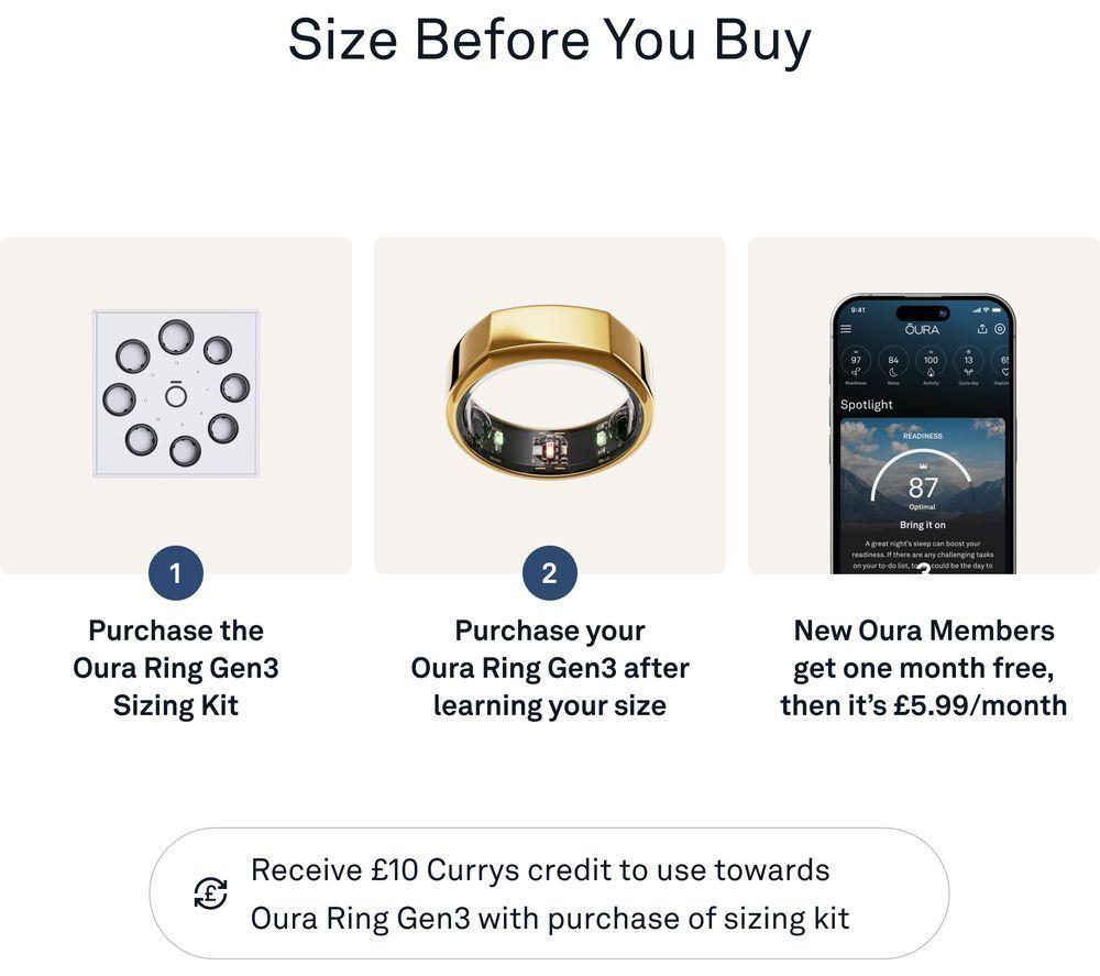 OURA Ring Gen3 Heritage - Gold, Size 11 image number 10 of 12