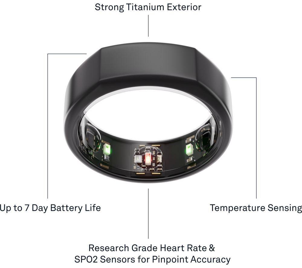 OURA Ring Gen3 Heritage - Stealth, Size 12 image number 5 of 12