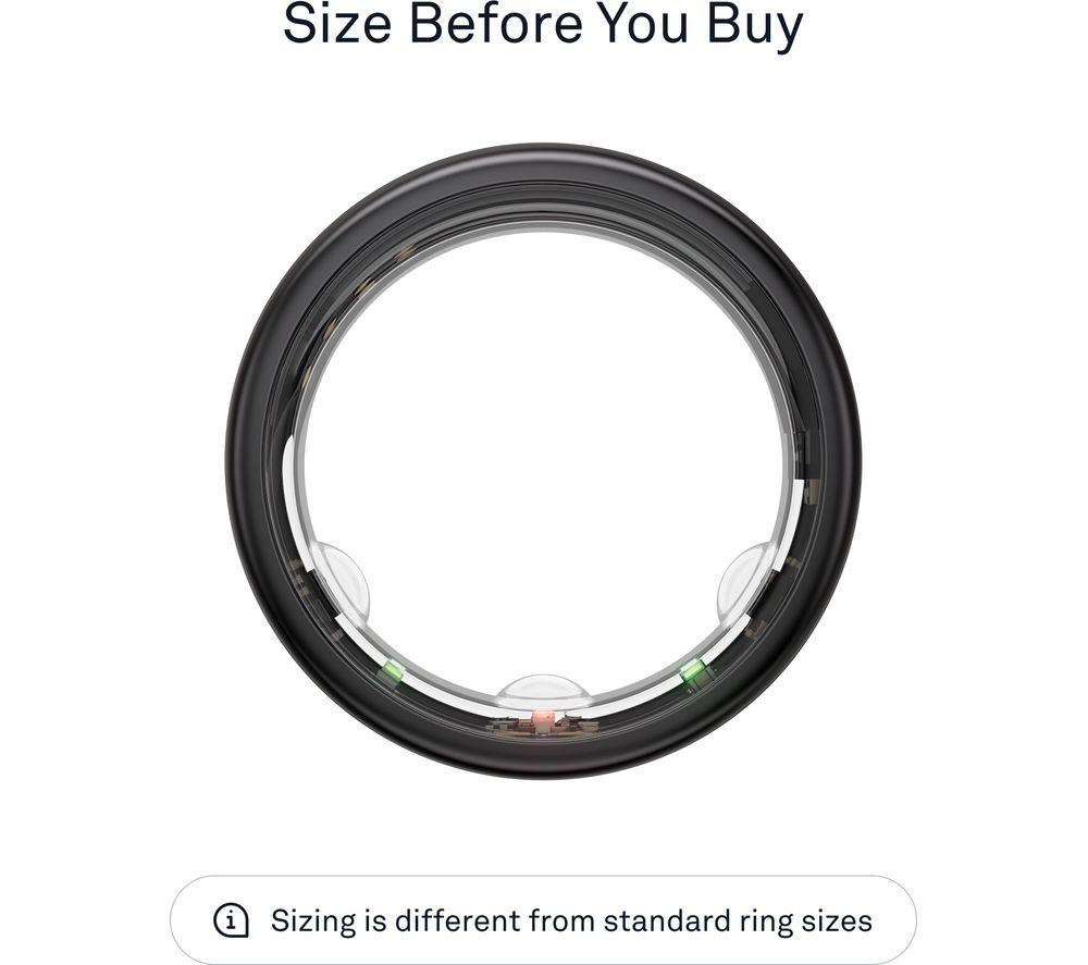 OURA Ring Gen3 Horizon - Black, Size 6 image number 3 of 12