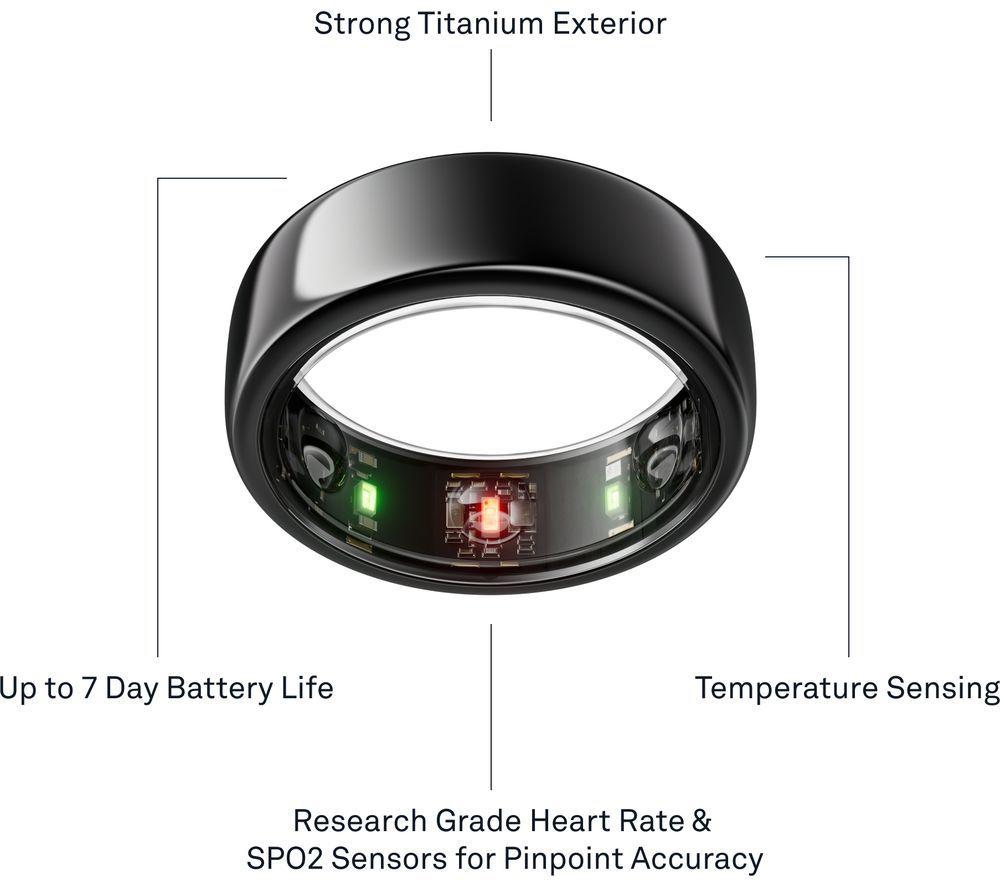 OURA Ring Gen3 Horizon - Black, Size 6 image number 11 of 12