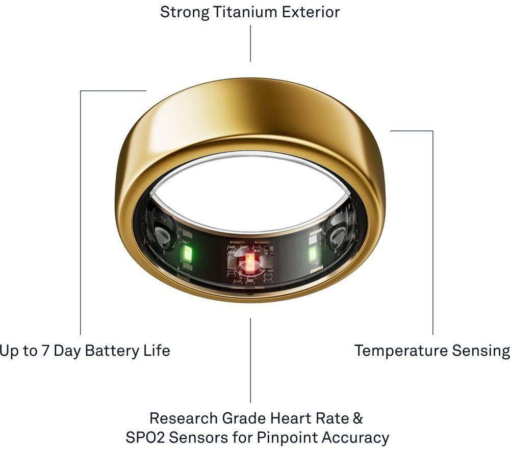 Buy OURA Ring Gen3 Horizon - Gold, Size 13 | Currys