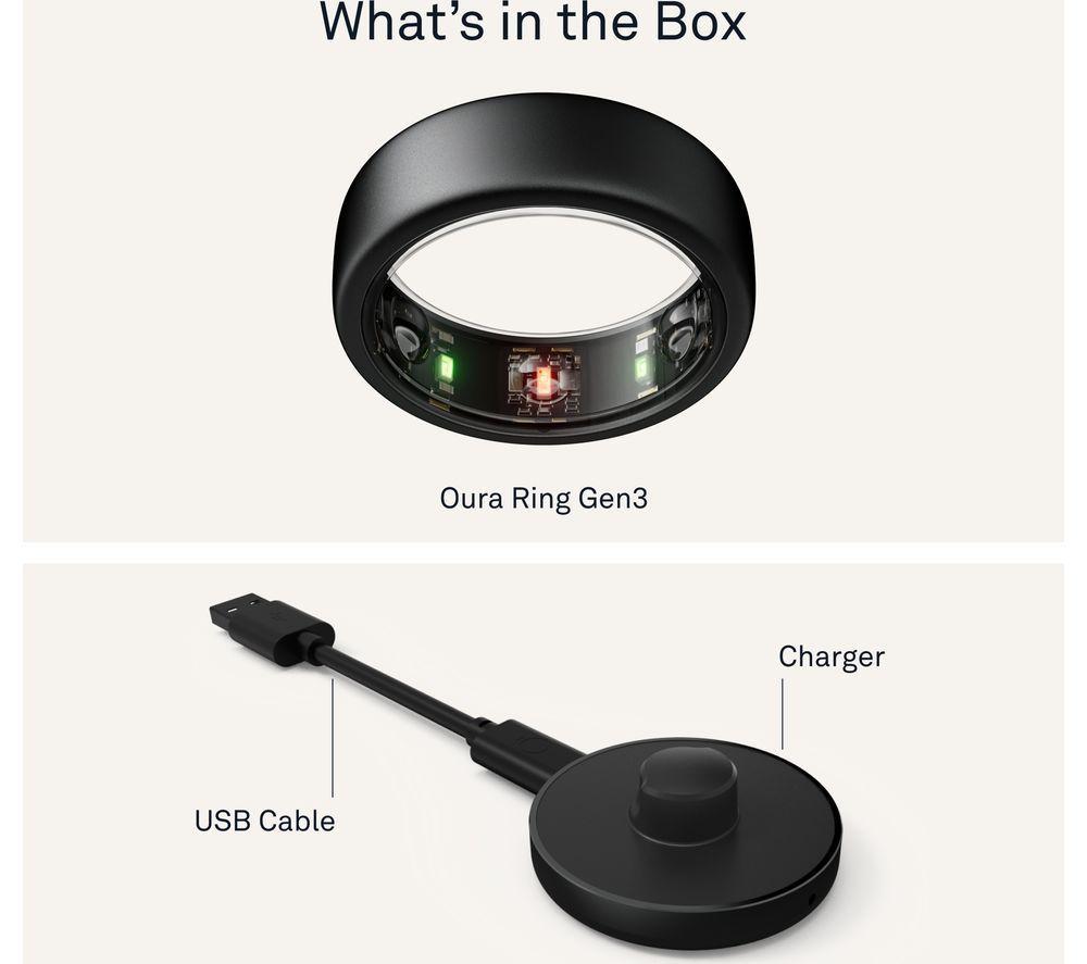 Buy OURA Ring Gen3 Horizon - Stealth, Size 6 | Currys