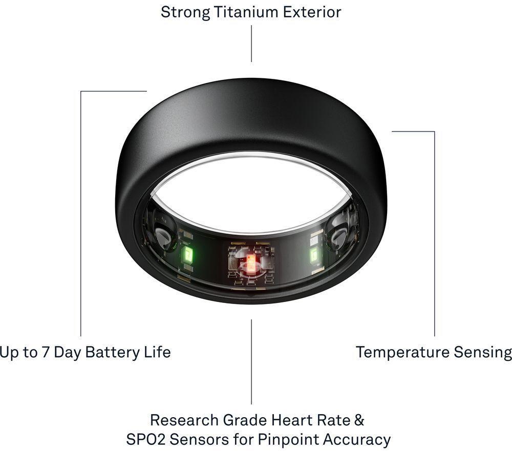 OURA Ring Gen3 Horizon - Stealth, Size 7 image number 10 of 10