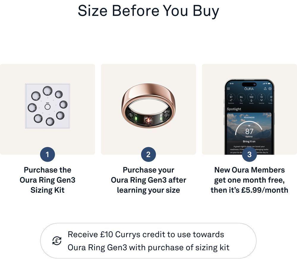 OURA Ring Gen3 Horizon - Rose Gold, Size 11 image number 3 of 12