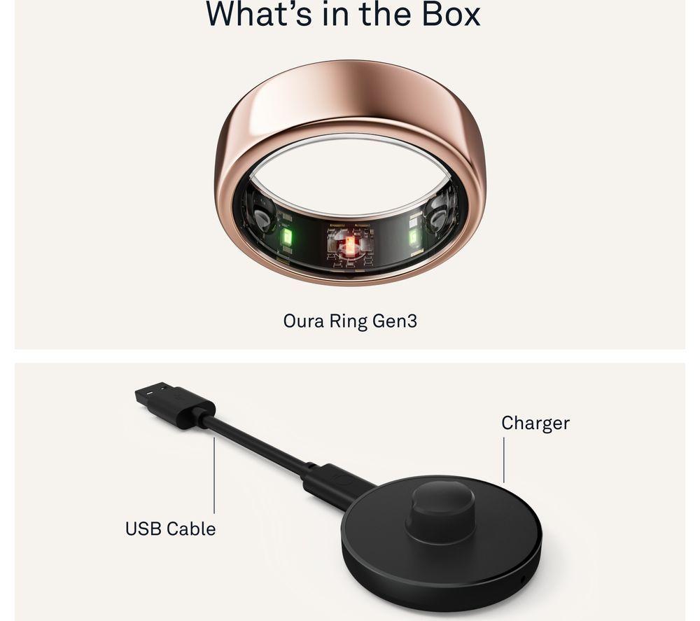OURA Ring Gen3 Horizon - Rose Gold, Size 11 image number 11 of 12