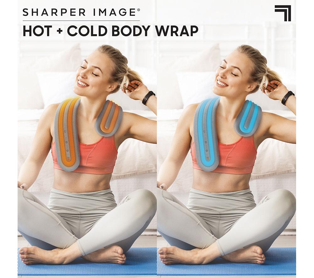 SHARPER IMAGE Hot & Cold Compression Body Wrap - Grey image number 2 of 6