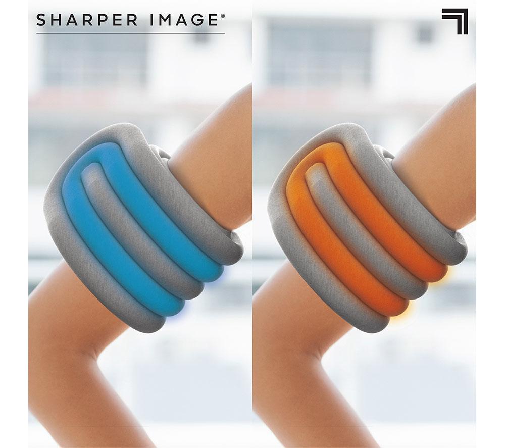 SHARPER IMAGE Hot & Cold Compression Body Wrap - Grey image number 3 of 6