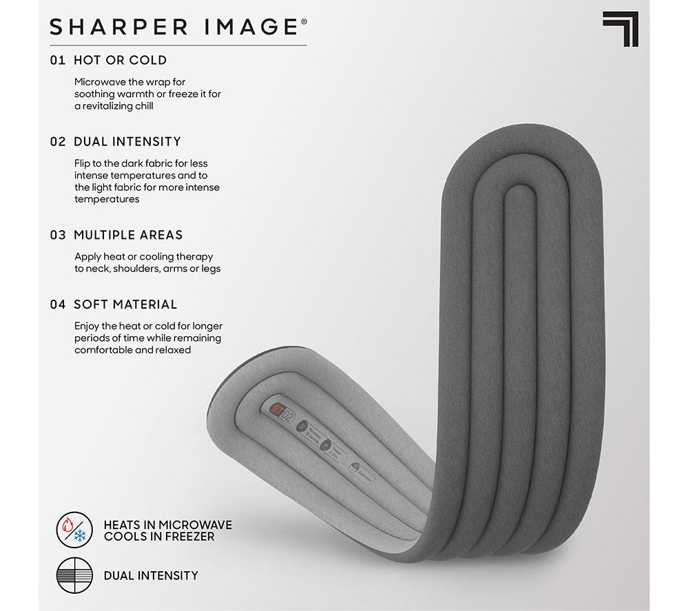 SHARPER IMAGE Hot & Cold Compression Body Wrap - Grey image number 4 of 6
