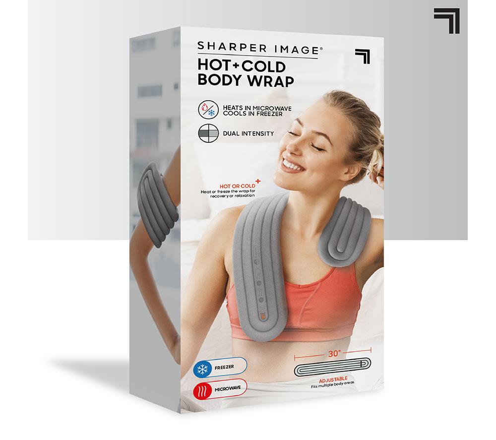 SHARPER IMAGE Hot & Cold Compression Body Wrap - Grey image number 6 of 6