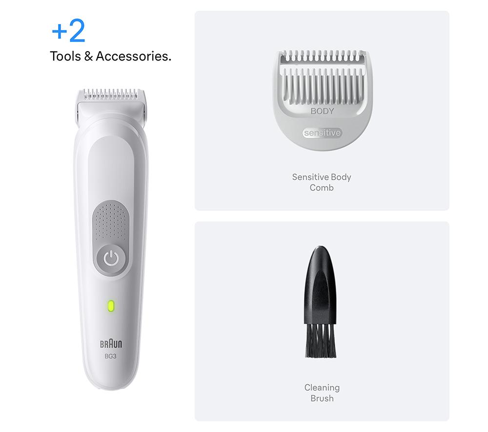 BRAUN Series 3 BG3500 Wet & Dry Body Groomer - Grey image number 6 of 6