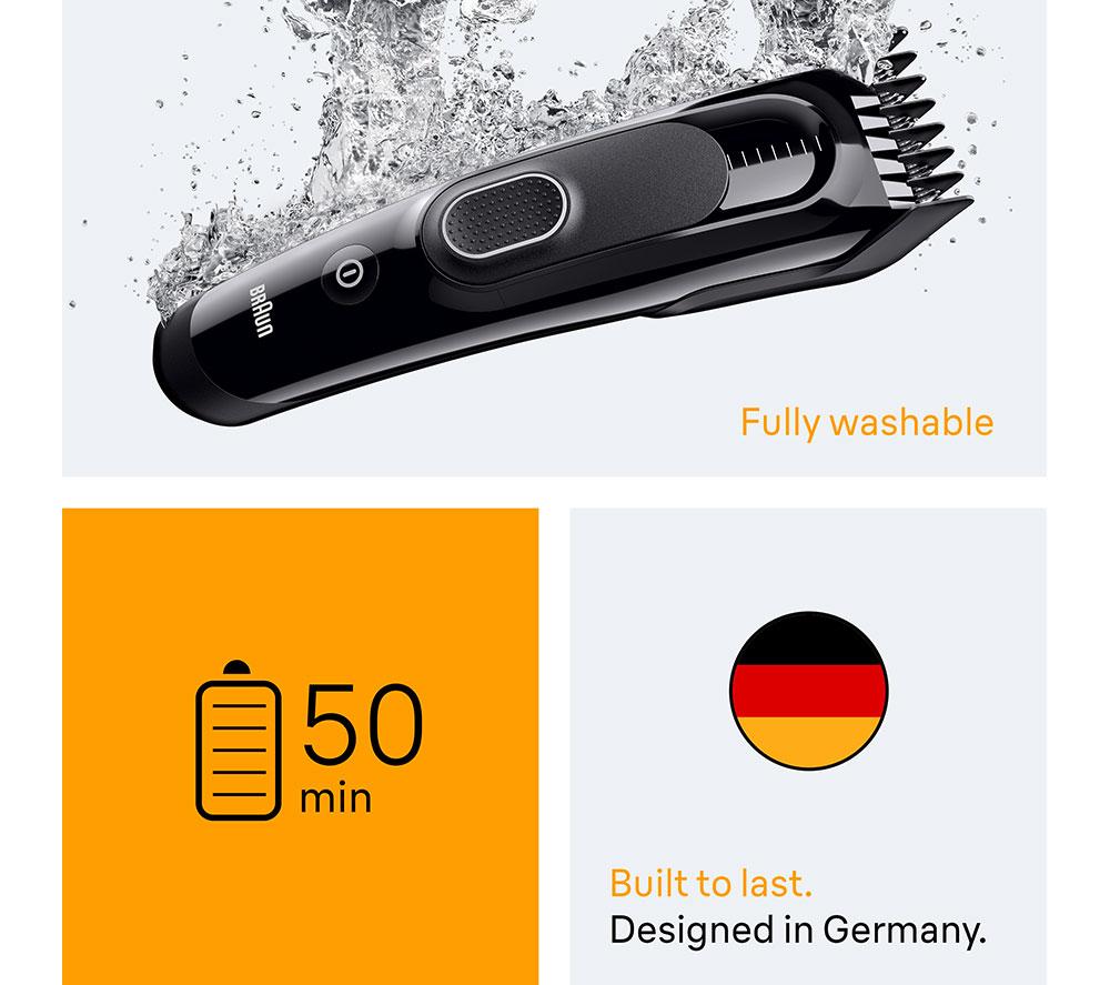 BRAUN Series 5 HC5510 Hair Clipper - Black image number 6 of 7