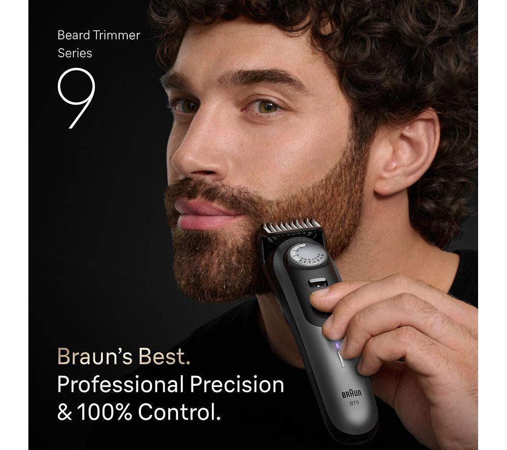 BRAUN Series 9 BT9560 Beard Trimmer - Chrome image number 2 of 7