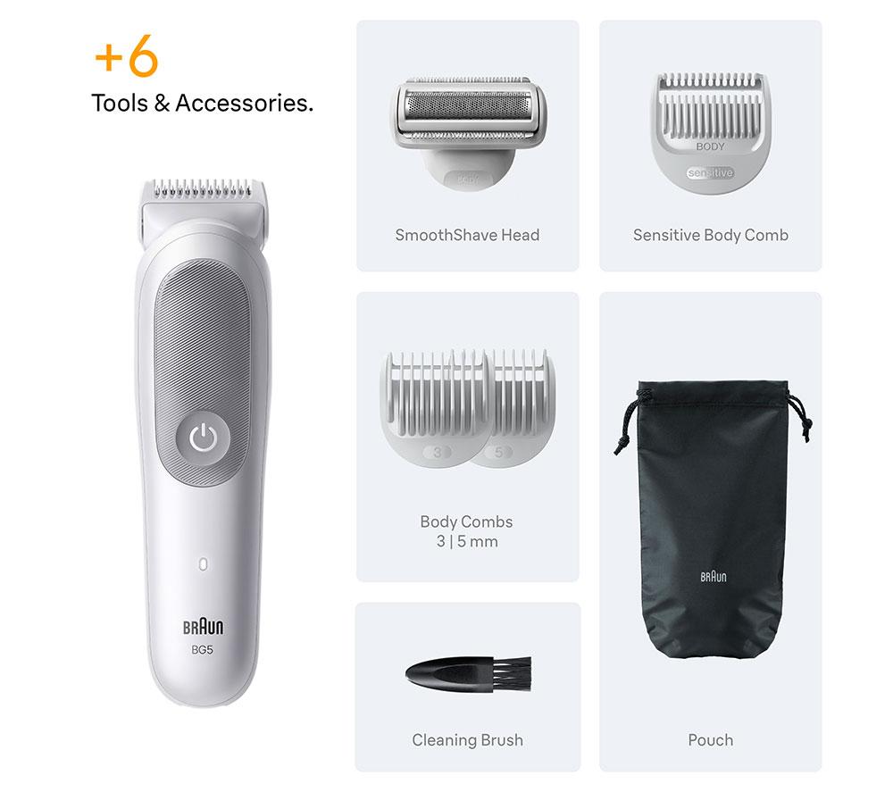 BRAUN Series 5 BG5550 Wet & Dry Body Groomer - Grey image number 7 of 7