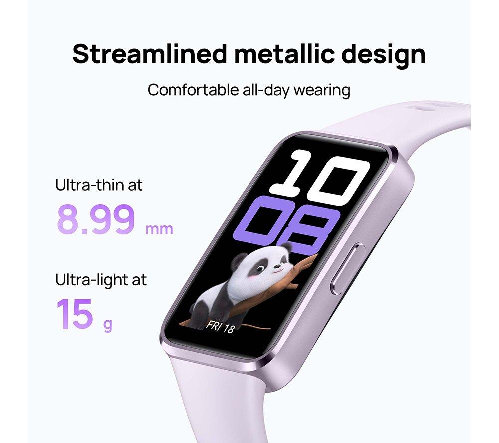 HUAWEI Band 10 Fitness Tracker - Aluminium Alloy Purple image number 2 of 9