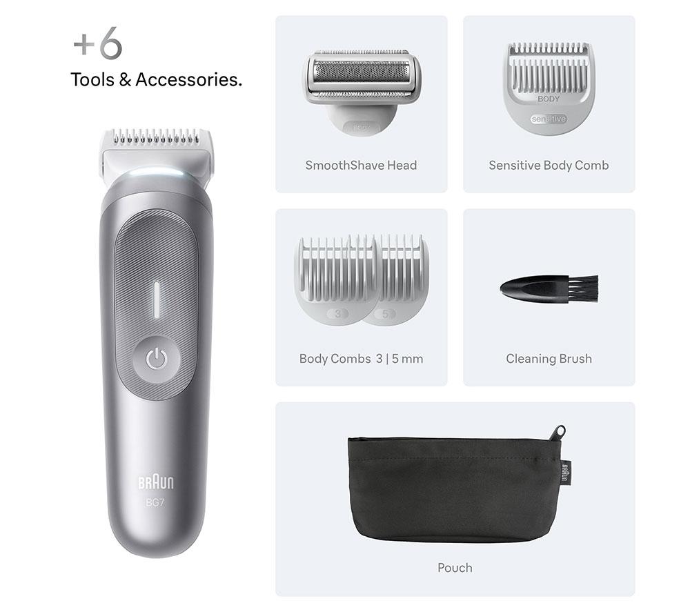 BRAUN Series 7 BG7550 Wet & Dry Body Groomer - Grey image number 7 of 7
