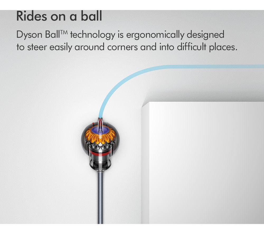 DYSON Big Ball Multi-Floor 2 Cylinder Bagless Vacuum Cleaner - Iron Sprayed Yellow image number 3 of 11