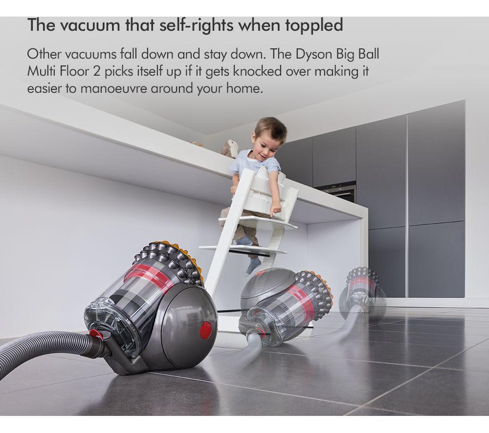 DYSON Big Ball Multi-Floor 2 Cylinder Bagless Vacuum Cleaner - Iron Sprayed Yellow image number 9 of 11