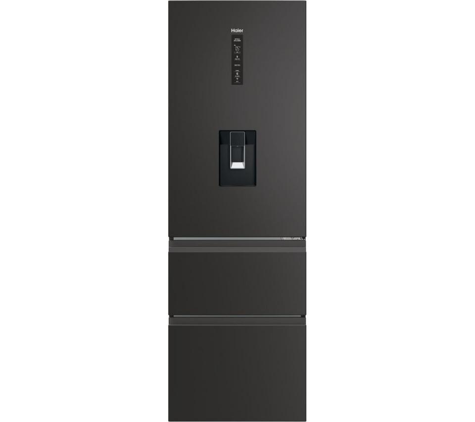 HAIER HTW3618EWPB Smart Fridge Freezer - Slate Black