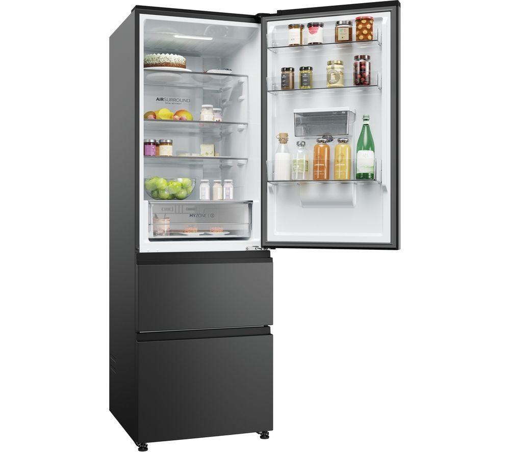 HAIER HTW3618EWPB Smart Fridge Freezer - Slate Black image number 5 of 13