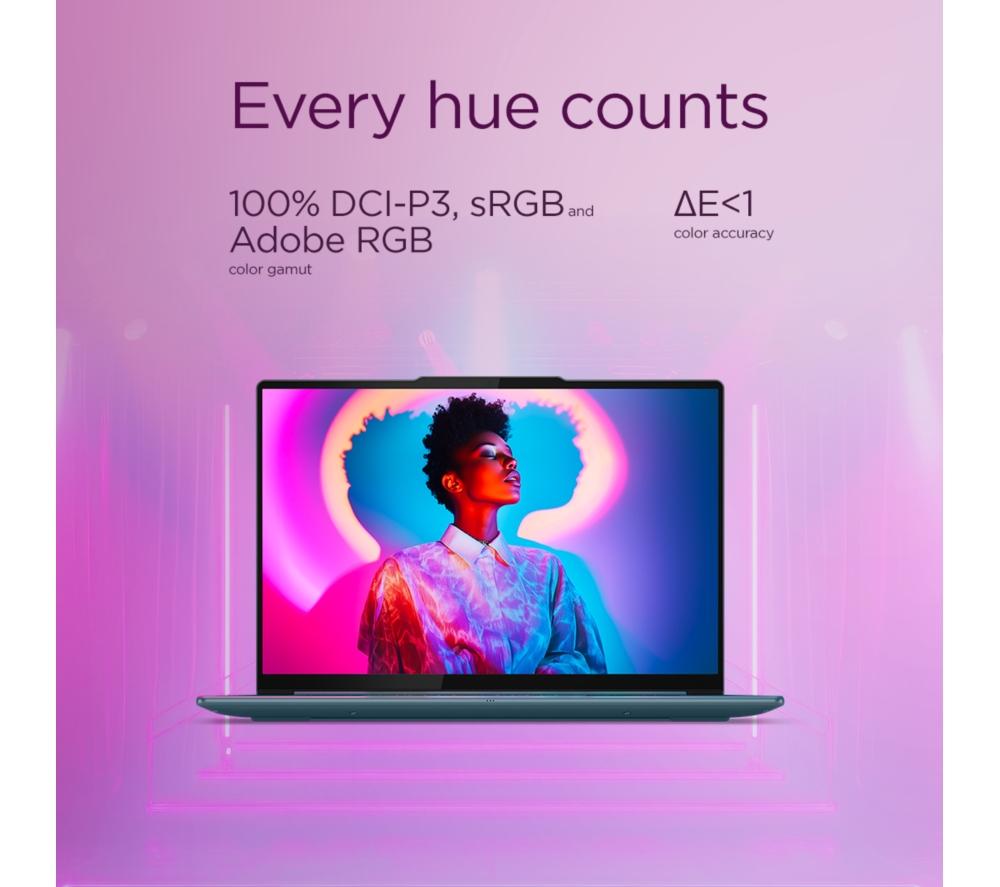 LENOVO Yoga Pro 7 14.5" Laptop, Copilot+ PC - AMD Ryzen AI 9, 1 TB SSD, Tidal Teal image number 5 of 9