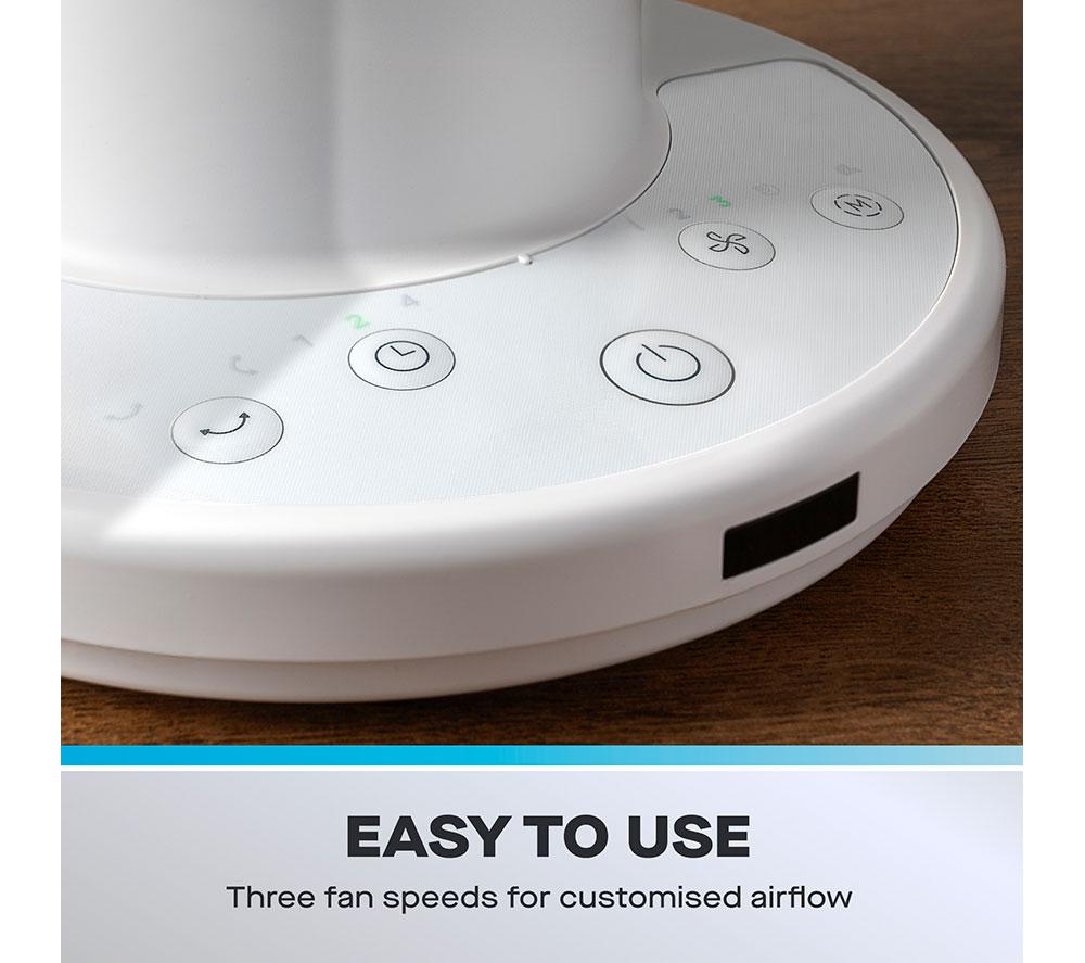 DAEWOO COL1638GE Air Circulator Portable 8" Desk Fan - White image number 4 of 6