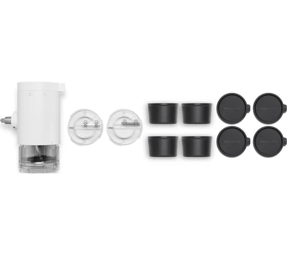 Kitchenaid 5Ksmsia Ice Shaver Attachment - White, White,Clear,Silver/Grey