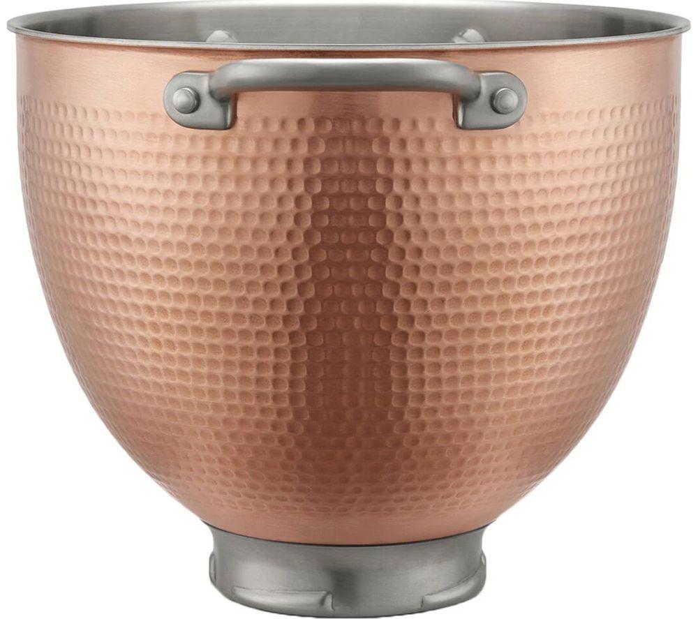 KITCHENAID 5KSM5SSBCB 4.7 Litre Copper Mixing Bowl - Brown & Silver image number 2 of 4