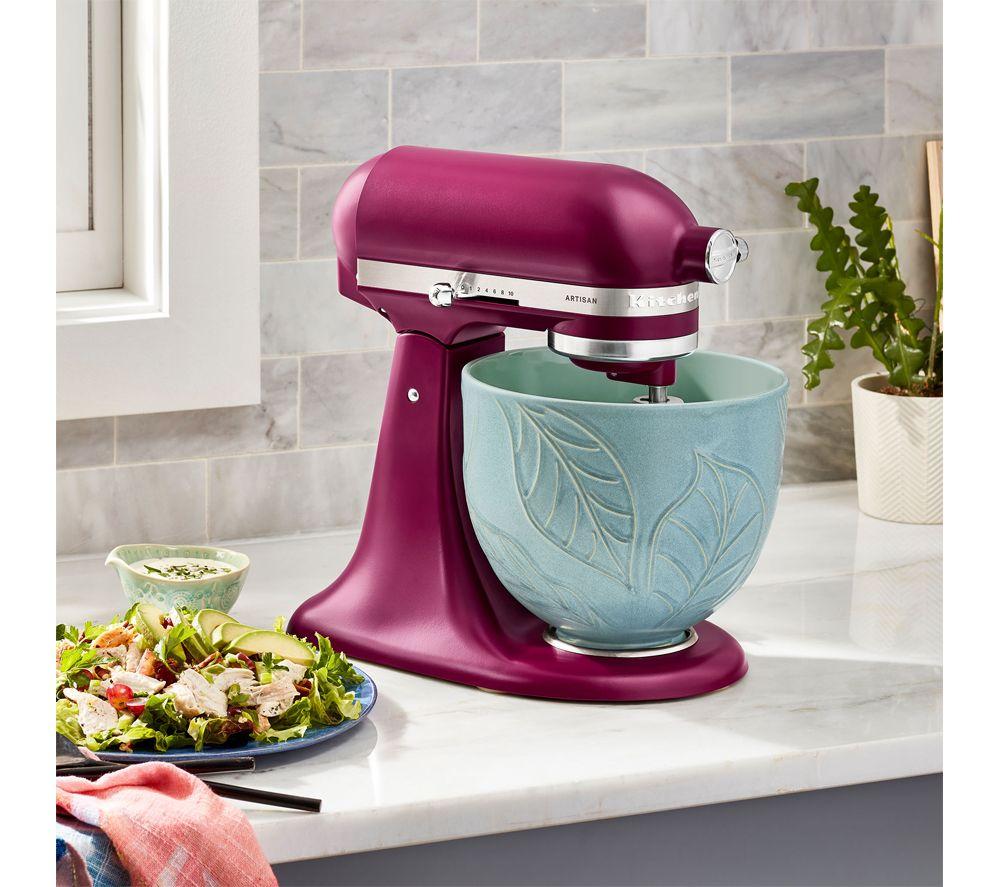 KITCHENAID 5KSM2CB5LB 4.7-Litre Ceramic Mixing Bowl - Spring Leaves image number 3 of 3