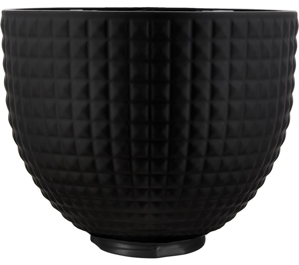 Kitchenaid 5Ksm2cb5ls Ceramic 4.7 Litre Mixing Bowl - Black Studded, Black